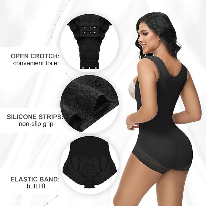 SHAPSHE Shapewear for Women Tummy Control Bodysuit Waist Shapewear