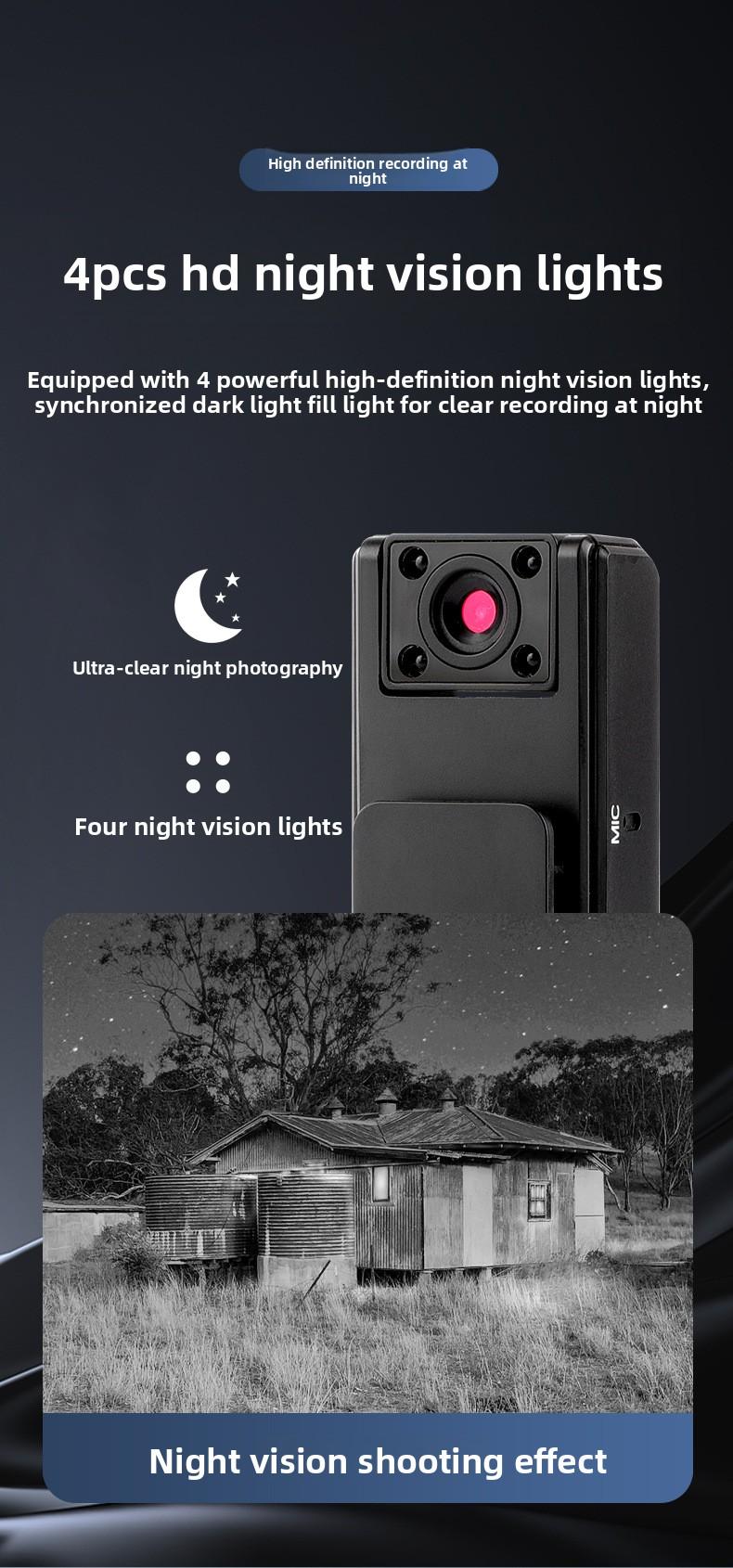 Ultra-Clear Sports Vlog Camera - Integrated DV Recording Device with Anti-Shake & Remote Monitoring Functions