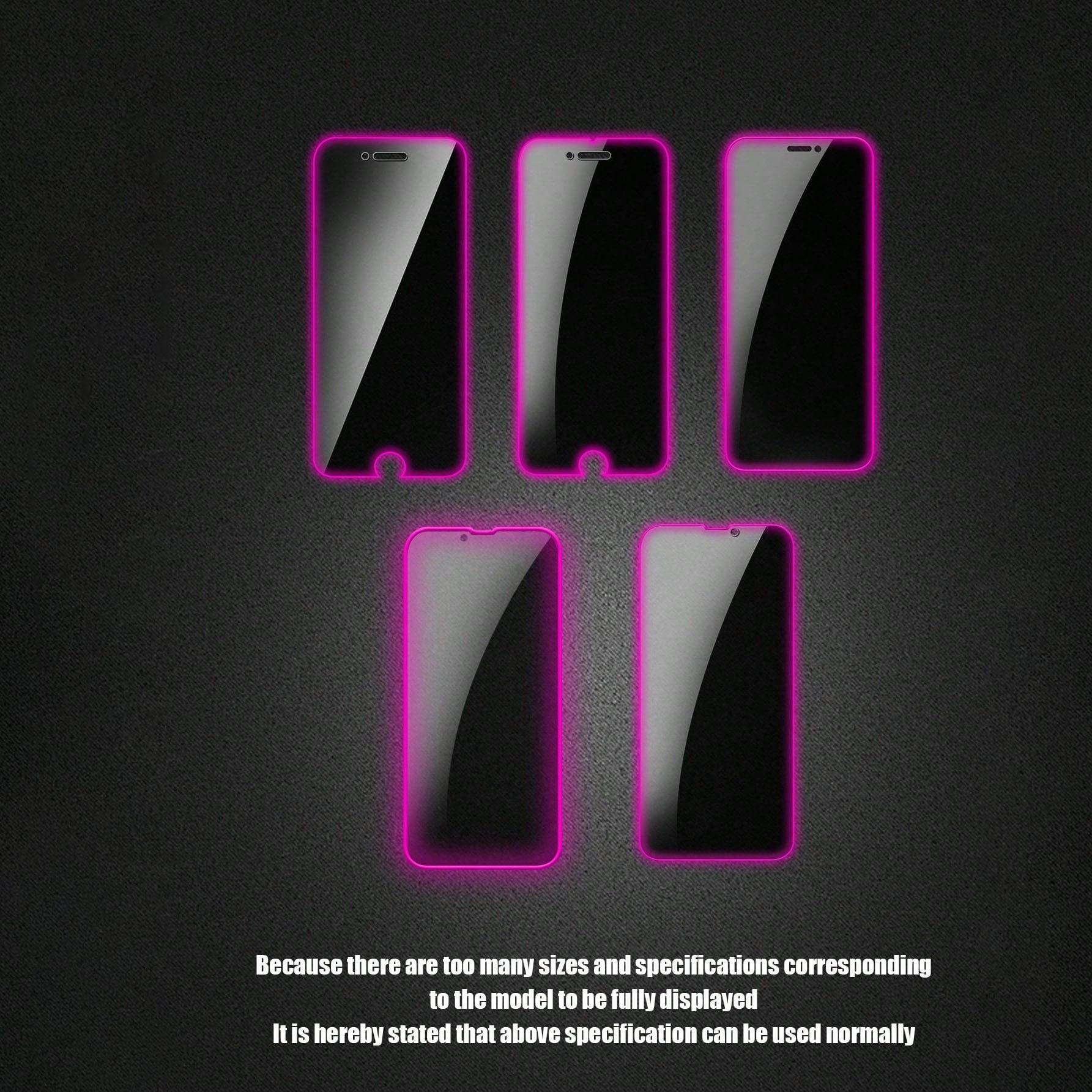 Glow in The Dark Privacy Screen Protector, 3 Counts Anti-peeping Tempered Glass Screen Protector, Phone Accessories Compatible with iPhone 11 12 13 14 15, Cover