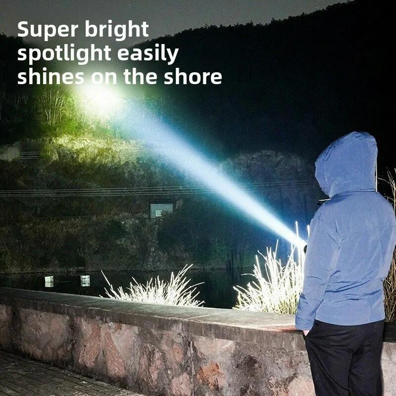 2 Pack Small Tactical Flashlights High Lumen, 3 Modes Adjustable Beam, USB Rechargeable Camping Light, Mini Torch for Outdoor Use