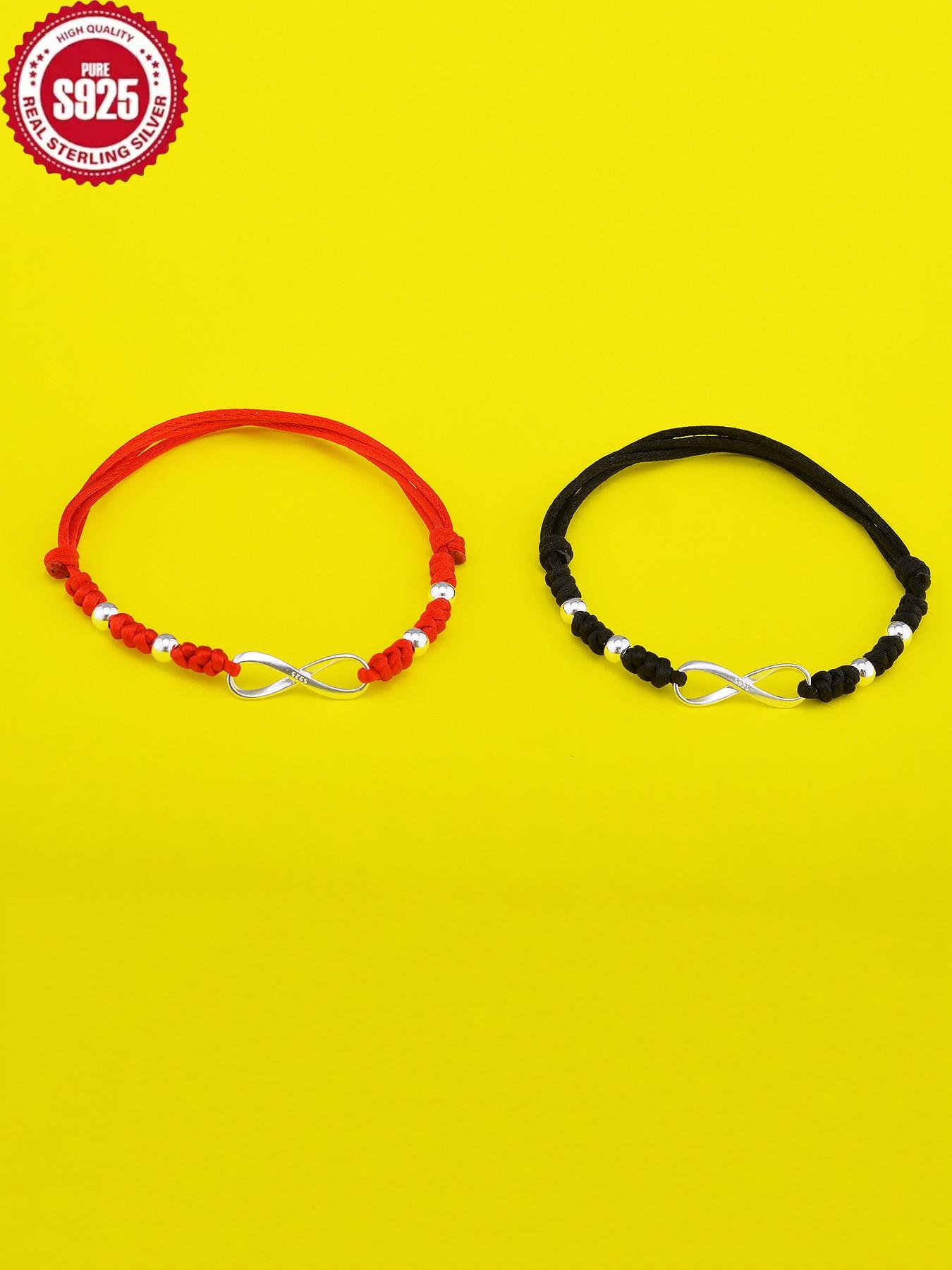 Women's 925 Silver Color Lucky Charm Bracelet Bangle, All-Season Jewelry Accessory, Elegant Design for Women & Girls