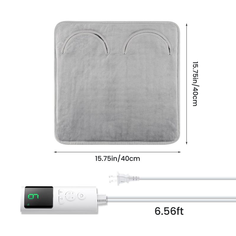 Heated Foot Warmer Pad, 9 Temperature Settings, 4 Timer Modes, Ultra-Soft Microfiber Electric Blanket, Multi-Functional Office Winter Heating Mat, Us Plug,,Heating Pad