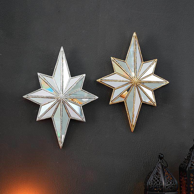 Creative Resin Octagonal Starburst Mirror Decorative Wall Hanging, Interior Wall Decor, Portable Installation, Home Decoration, Wedding, Party, Photography Prop #TOP PICKS