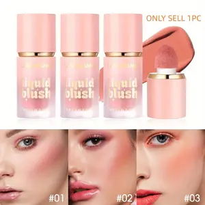 Long Lasting Liquid Blush, 1 Count Natural Look Blush for Daily Makeup, Lightweight Blush, Soft Color Shadow, Suitable for All Skins, Beauty Cosmetics