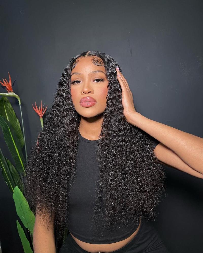 Bling Hair Glueless Wig Deep Wave 6X4 5X5 Pre Cut Lace Human Hair Wigs For Black Women 13x6 13x4 Hd Lace Frontal Wigs Beginner Friendly Ready to Wear Lace Closure Wigs TikTokShopBlackFriday