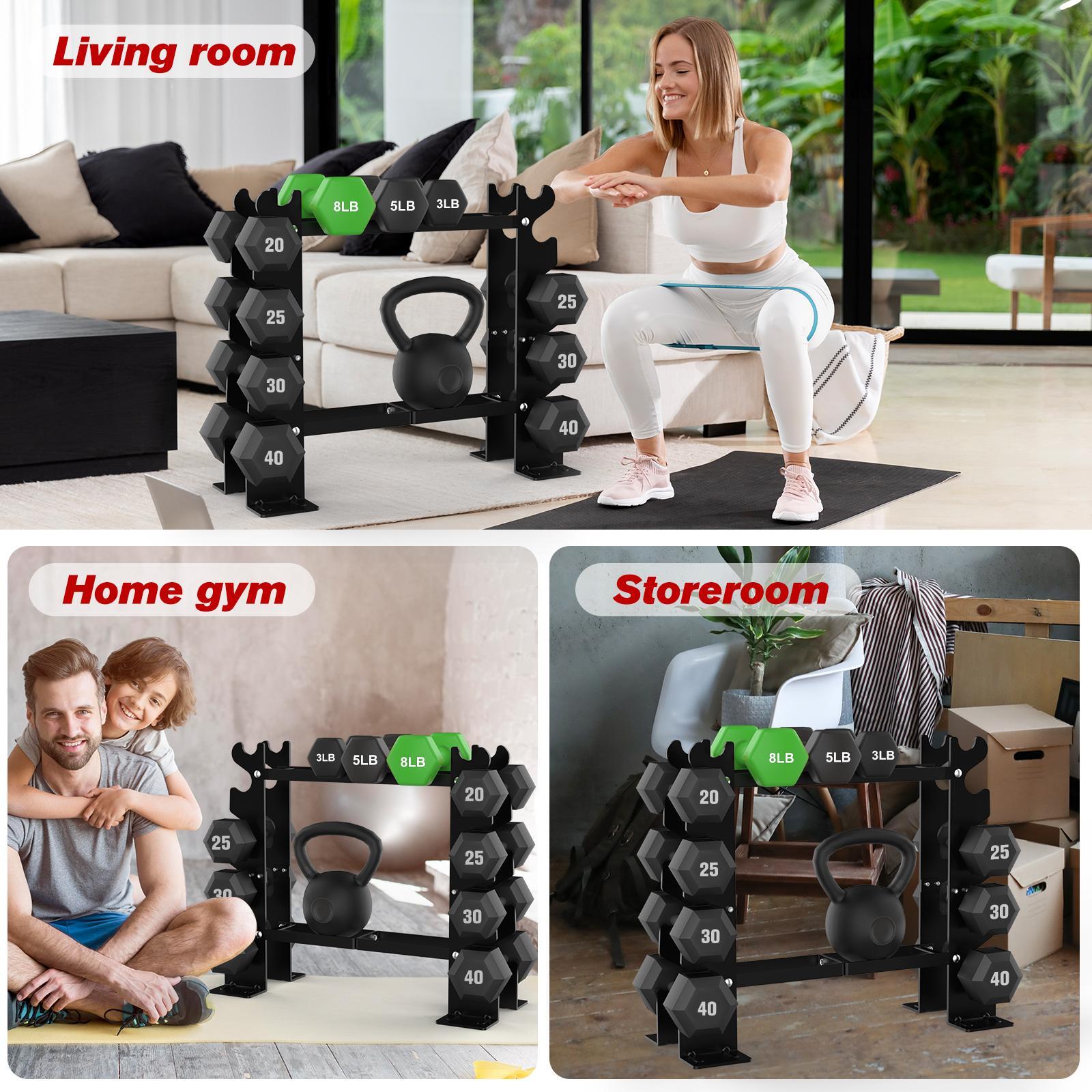 RELIFE Dumbbell Rack Stand | 450lbs Heavy-Duty Weight Storage Holder | Home Gym Organizer | Dumbbells NOT Included