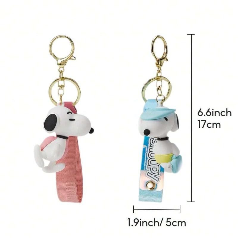 MINISO Snoopy Summer Travel Series Creative Three-Dimensional Pendant Key Chains Bag Charms Key Charms Purse Charms Car Charms