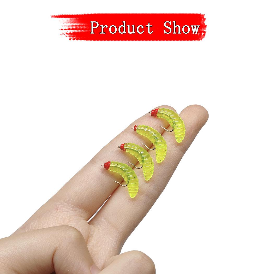 5/10pcs Maggots Fish Bait for Carp Catfish Trout Outdoor Fishing Lure, Essential Fishing Gear for Beginners, High-Quality Fishing Equipment