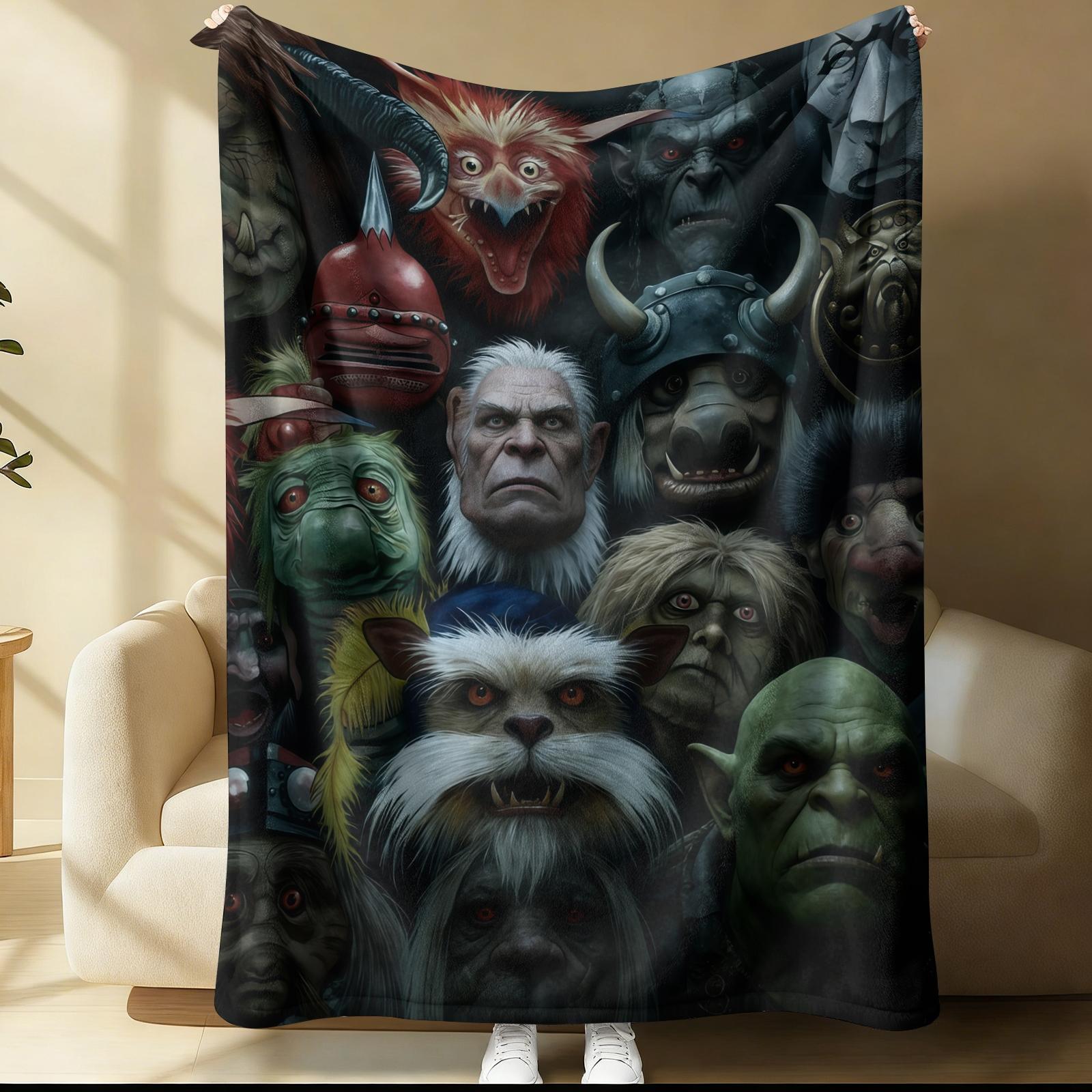 Labyrinth Pattern Blanket, Suitable For Children And Adults As Daily Holiday Birthday Gifts, Soft, Warm, And Lightweight Plush Blanket, Suitable For Bed, Sofa, Car, And Room Decoration