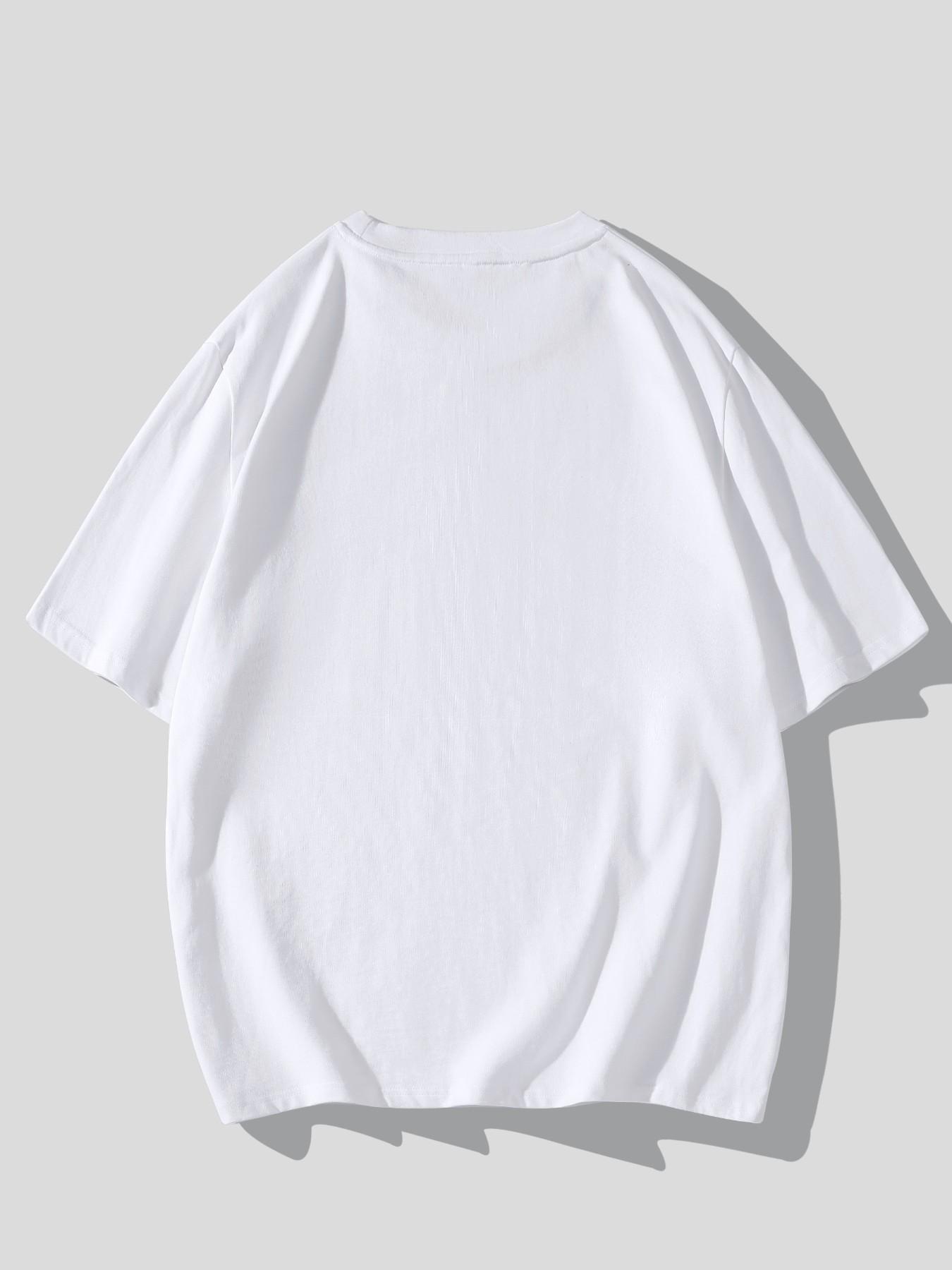 Y2K Pink Star Graffiti Print T-Shirt Y2K