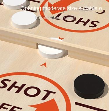 Wooden Tabletop Hockey Game Set, Fast-Paced Indoor Outdoor Ice Hockey Board Game, Family Fun Game, Ideal Gift for Christmas Halloween Birthdays, Strategy Board Games, Board Games Night, Board Game Prop