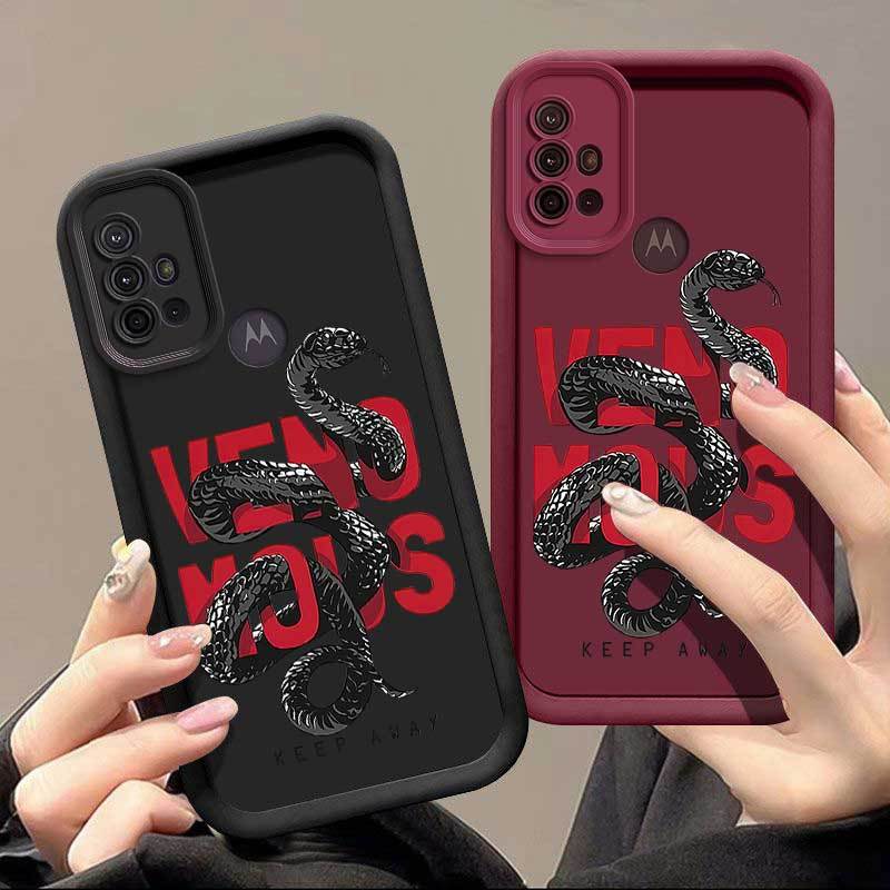 1 Piece Scarlet Python G10 Silicone Shockproof Cover For Moto G10 - Ideal For Entertainment