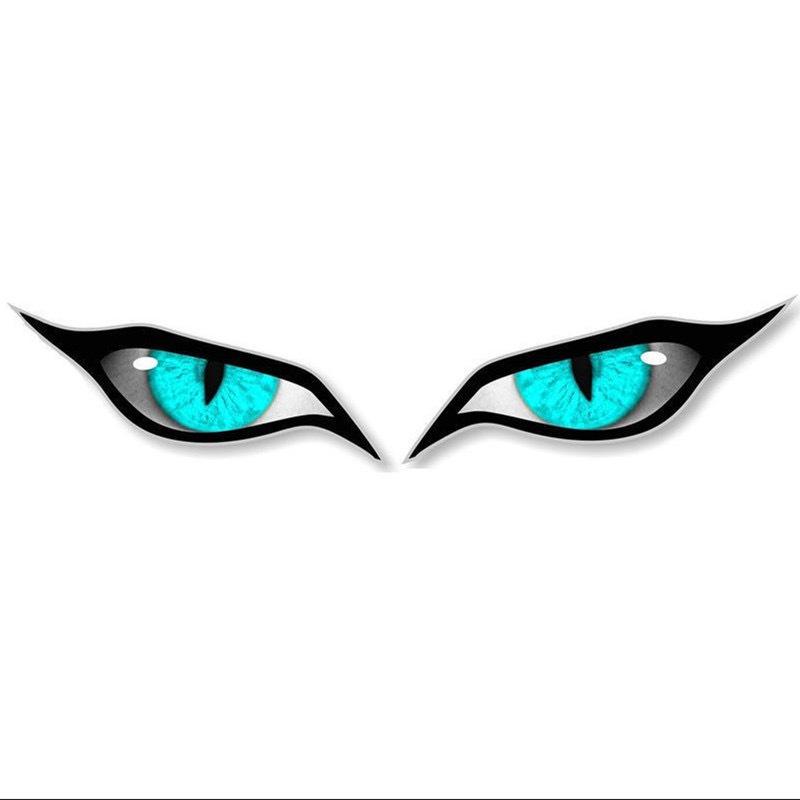 Raptor Eye Evil Eye Decal Auto Accessories - Cool Car Decorations, Rearview Mirror Adhesive Sticker, Sun Protection, Water-Resistant for Rain, Scratch-Resistant, Easy Apply Stylish Exterior Decor, Stickers, Adhesive Sticker, Easy Apply-YY2