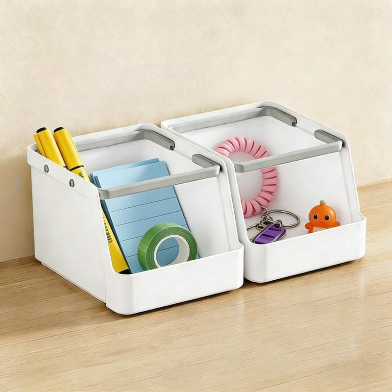 Multifunctional Plastic Storage Box, Space Saving, Ideal for Kitchen, Bathroom, Food Storage, Countertop, Cabinet Underneath, Easy Assembly
