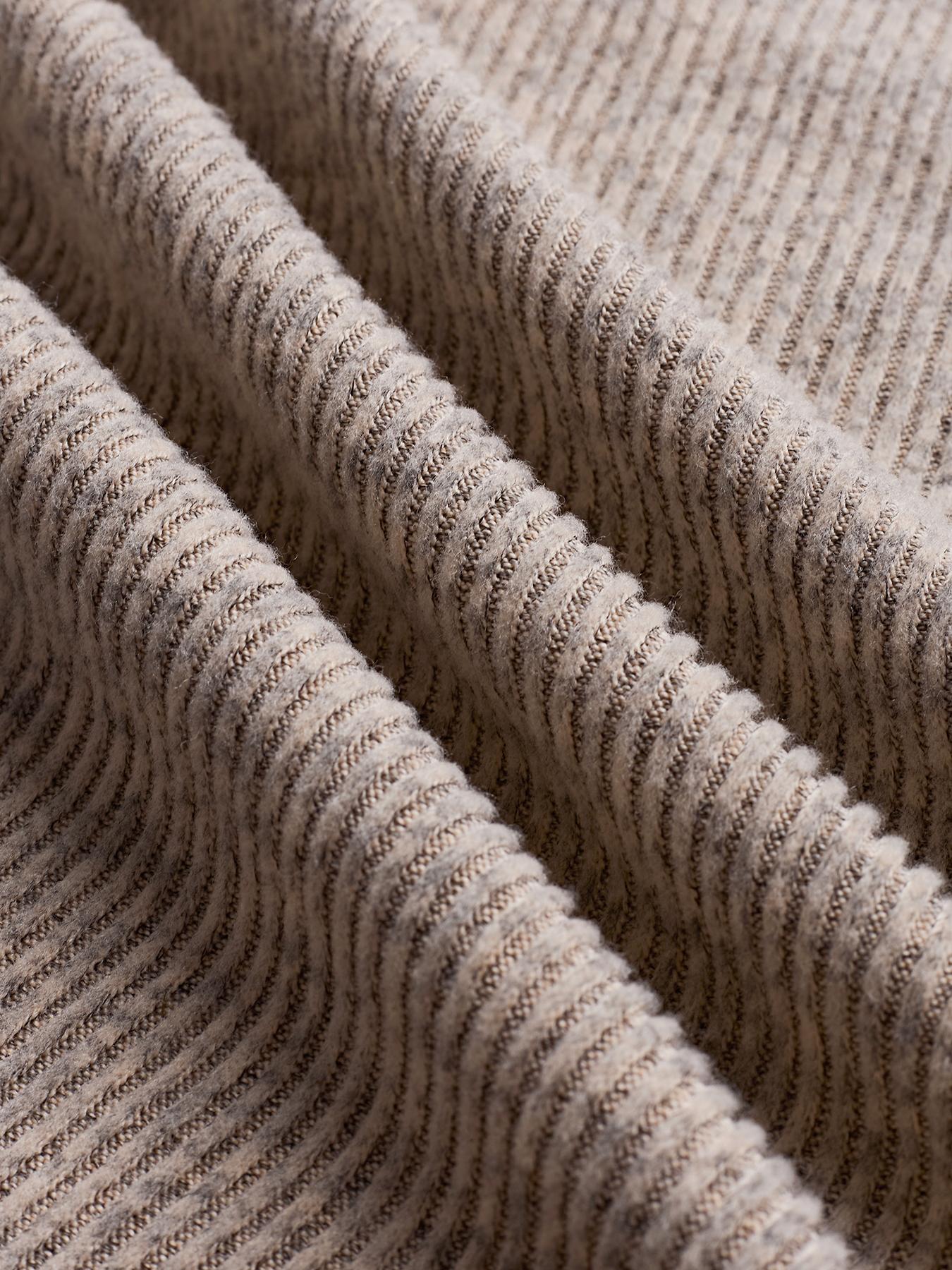 Women's Autumn Winter Set, Knitted Long Sleeve Boat Neck Top with Buttons & Ribbed Long Pants, Casual Loose Fit for Ladies