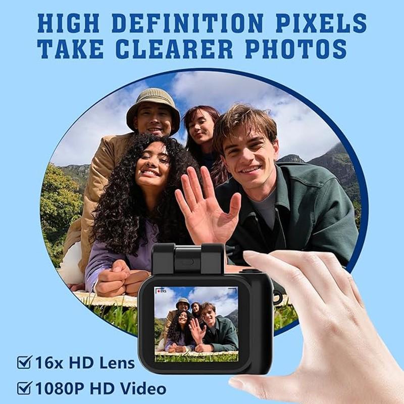 HD Keychain Mini Camera Y4000 1080P, Vintage Camera with 1.44 Inch HD Screen, Long Battery Life, No TF Memory Card Included