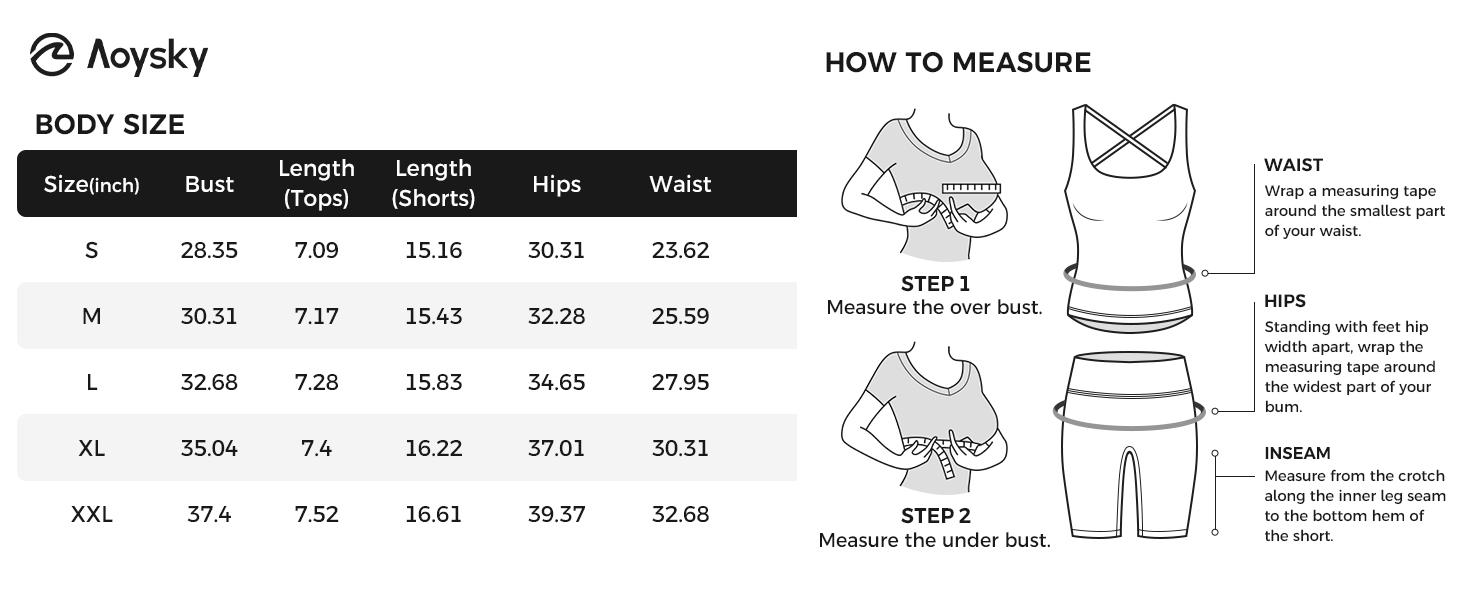 Aoysky Women's 2-Piece Gingham Workout Set - Padded Open-Back Crop Tank, High-Waist Sports Shorts, Women's Clothes, Open-Back Detail Flatters from Behind for Yoga, Two Piece Set