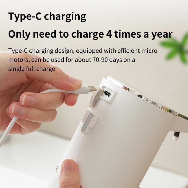 Automatic Wall-Mounted Infrared Sensor Foam Hand Sanitizer Machine, Smart Soap Dispenser, USB Rechargeable, Hygienic Home Bathroom Accessory