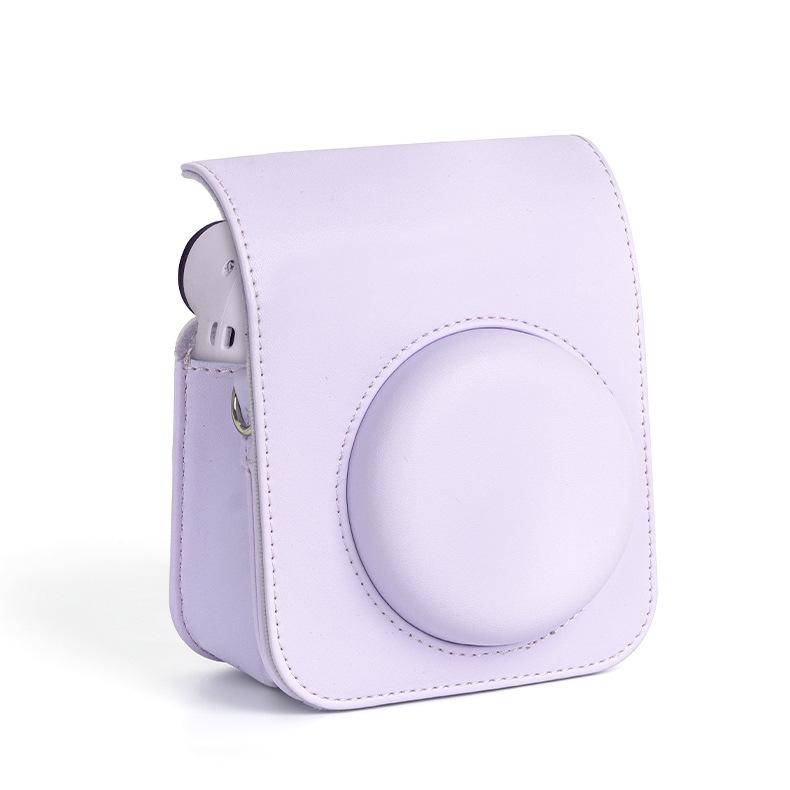 For Instax Mini 12 Camera Case PU Leather Soft Protective Case Trave Bag for Fujifilm Film Camera Bag with Shoulder Strap