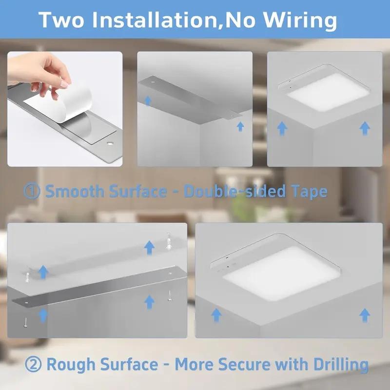 Rechargeable Motion Sensor Closet Light with Remote Control, 6000mah Battery, 400lm Brightness, 3 Color Modes, Magnetic Design for Indoor Lighting, Magnetic Closet Lights Rechargeable Motion Sensor Closet Light with Remote Control, 6000mah Battery, 400lm Brightness, 3 Color Modes, Magnetic Design for Indoor Lighting, Magnetic Closet Lights