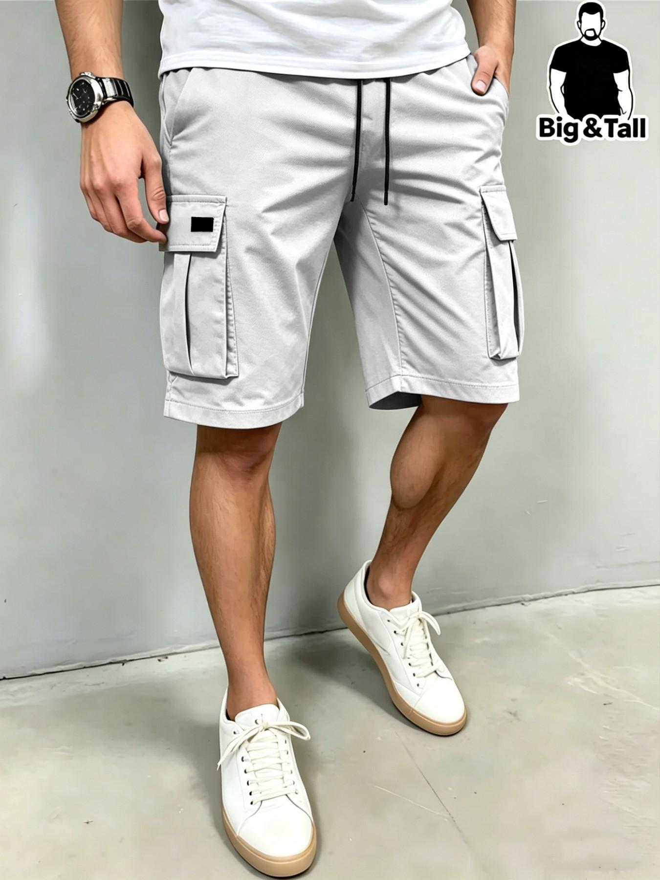 Men's Plus Size Casual Trendy Shorts, Loose Fit Workwear, Ideal Summer Choice, Perfect for Daily Wear and Outdoor Activities, Breathable Fashion Pocket Shorts, Lightweight Casual Shorts Men's Plus Size Casual Trendy Shorts, Loose Fit Workwear, Ideal Summer Choice, Perfect for Daily Wear and Outdoor Activities, Breathable Fashion Pocket Shorts, Lightweight Casual Shorts