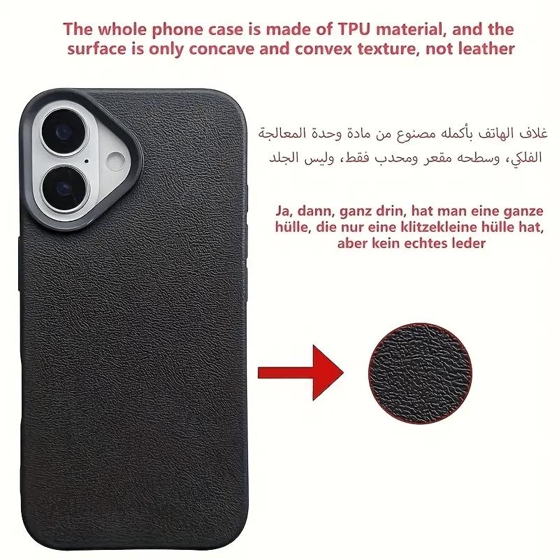 1Pc Black Leopard Brand Pattern All Inclusive Tpu Litchi Pattern Protective Mobile Phone Case For iPhone 16 15 14 13 12 11 Pro Max X XS XR 8 7 Plus Phone Case