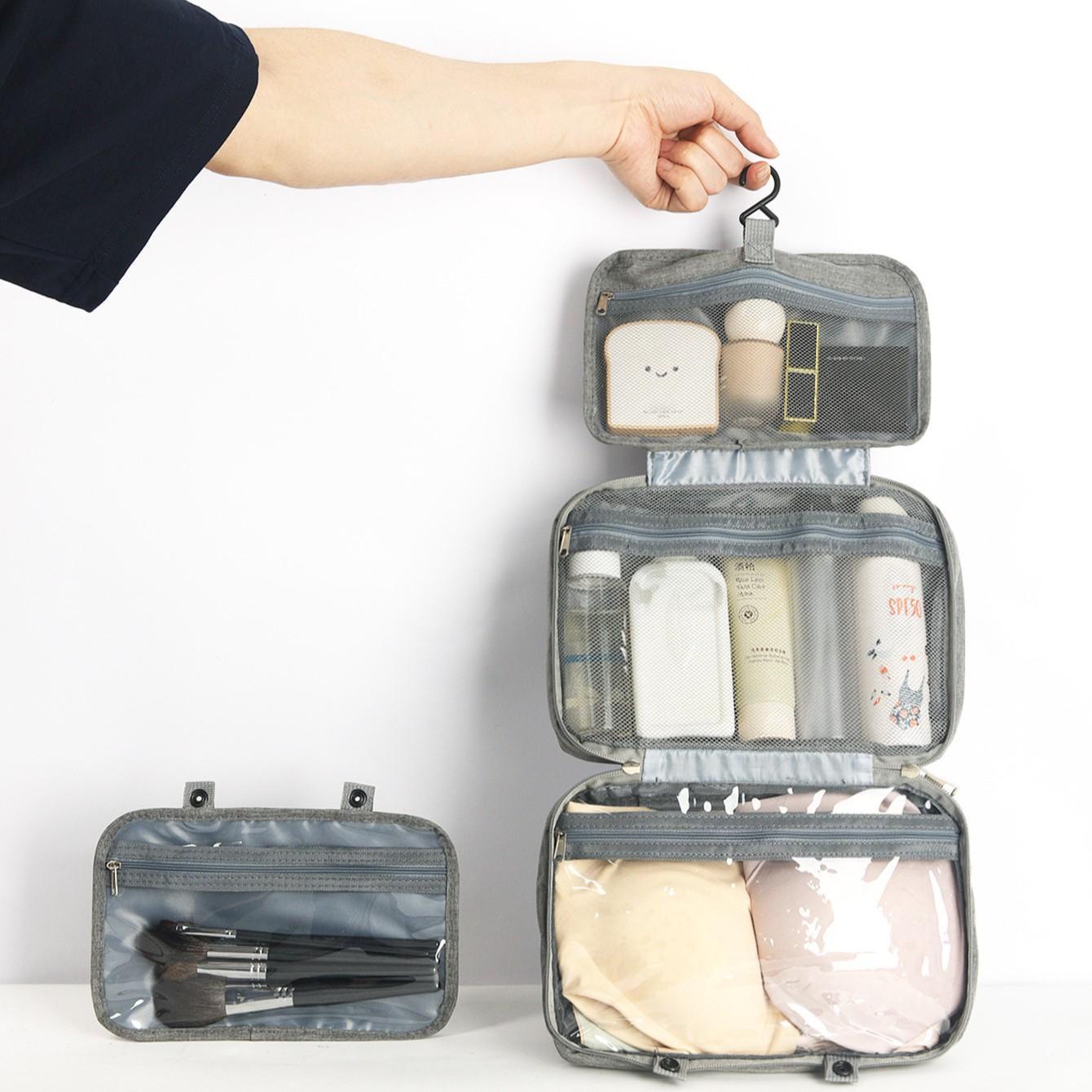 Waterproof Foldable Travel Kit, Multi-Functional Bathroom Essentials Bag, Compact Design for Easy Storage, Ideal for On-The-Go Use