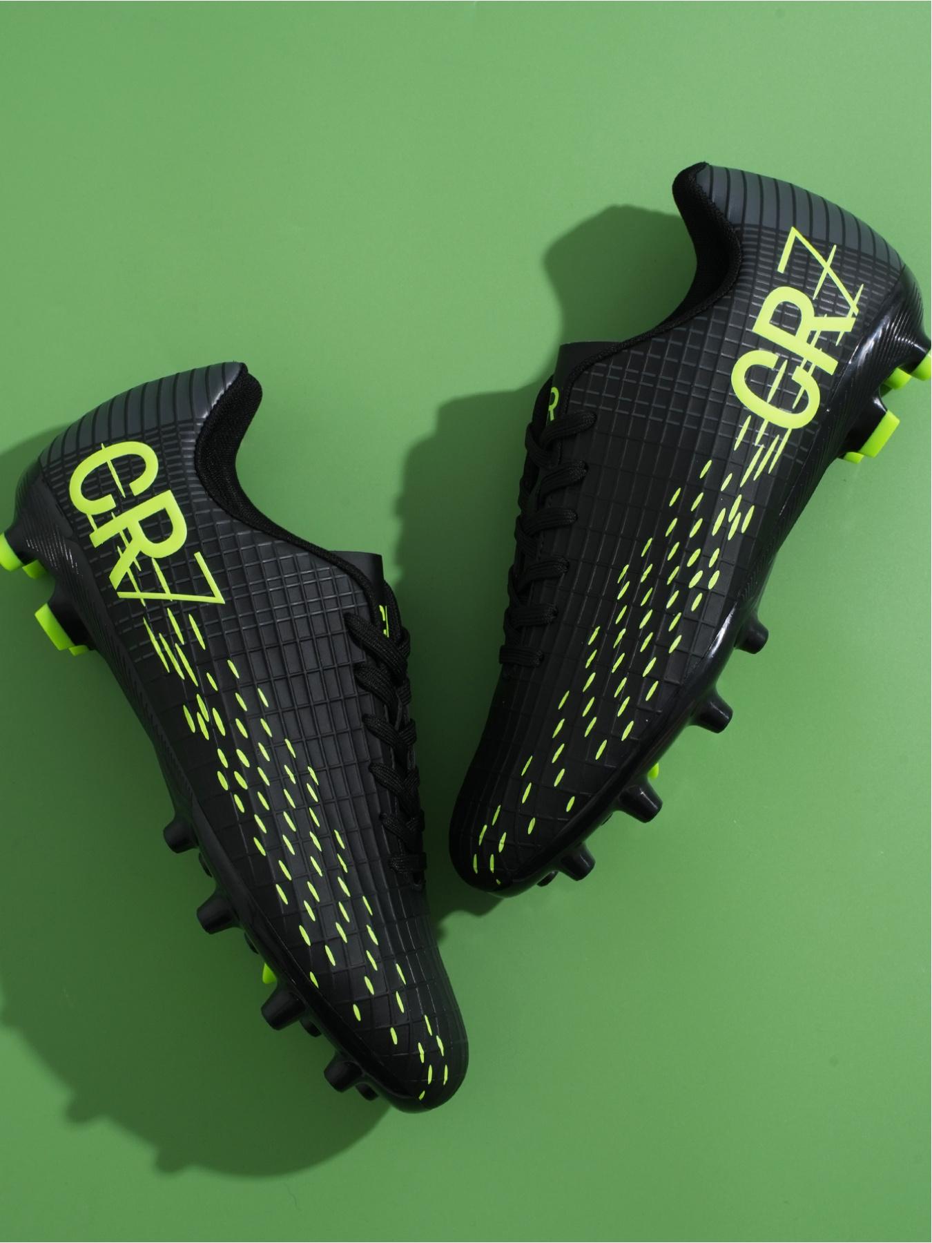 1 Pair Parent-Child Pink White Gradient Long & Short Studs Football Shoes Sweet Cool Competitive Style Breathable Mesh Strong Grip Multi-Ground For Parent-Child Football Training And Matches