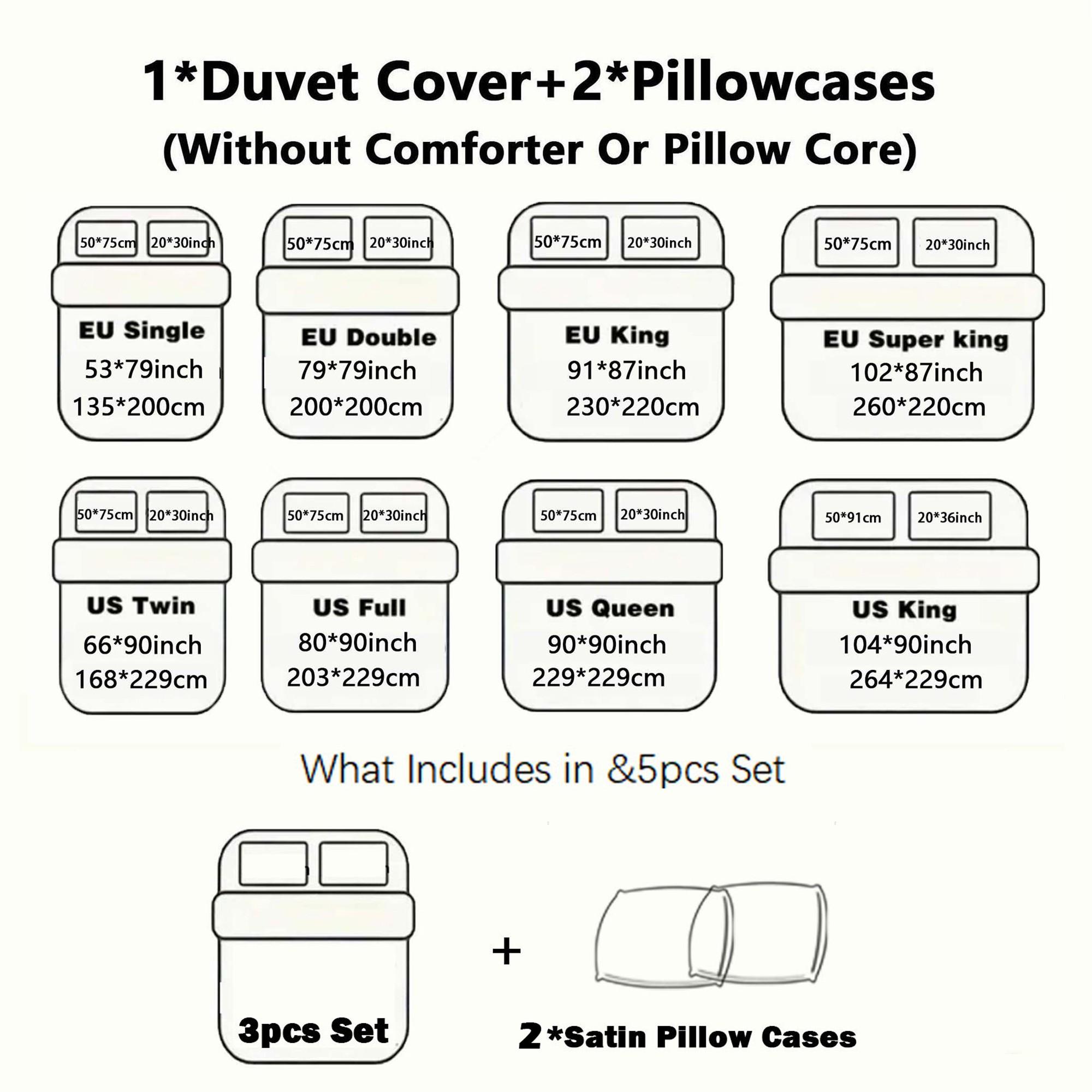 3-Piece Blue Checkerboard Geometric Digital Print Duvet Cover Set, Multiple Sizes Available, Includes 1 Duvet Cover and 2 Pillowcases (Without Insert), Modern Design, Soft & Breathable Fabric, Perfect Gift.