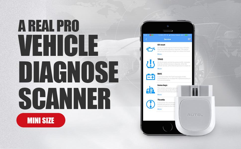 Autel AP200 Bluetooth OBD2 Scanner, Code Reader with Full Systems Diagnoses and 19 Service Functions, Vehicle Scan Tool for iPhone & Android Devices, Mini Size Version of MK808 Diagnostic Autel AP200 Bluetooth OBD2 Scanner, Code Reader with Full Systems Diagnoses and 19 Service Functions, Vehicle Scan Tool for iPhone & Android Devices, Mini Size Version of MK808 Diagnostic