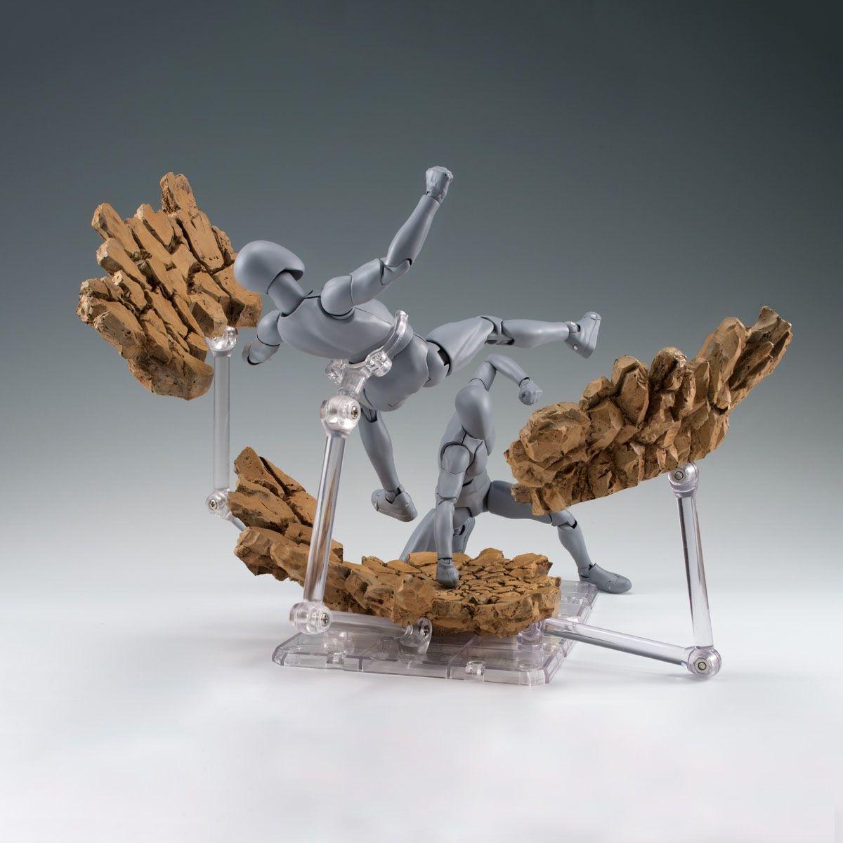 Tamashii Effect Impact & Debris Set Universal 1/12 Scale Accessory Kit for Shf Figures Includes Crashing Rocks with Mist
