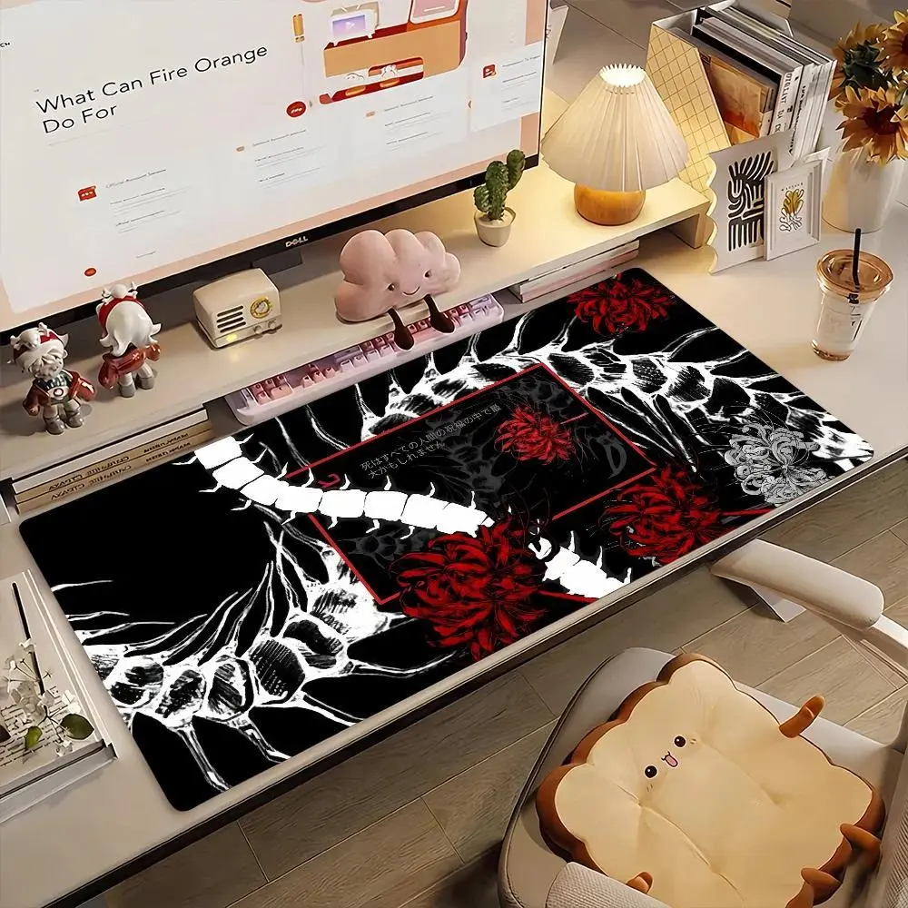 Tokyo Ghoul Anime Mouse Pad, 90×40cm Non-Slip Rubber Large Desk Mat, Lock Edge Gaming Desktop Decoration, Computer Table Pad for Laptop, PC, Home & Office