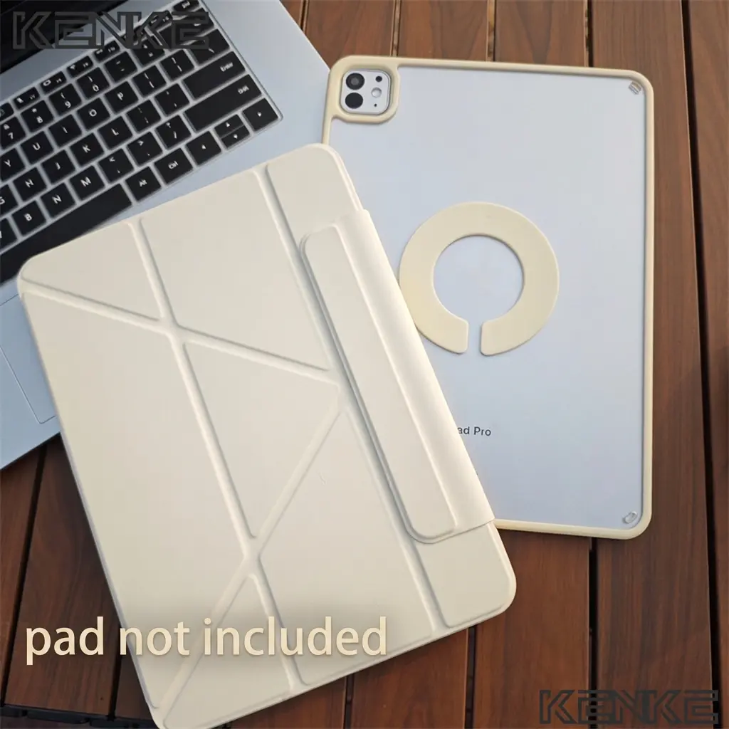 iPad Case 2-In-1 Y-Fold Cover, Detachable Stand, Magnetic Refrigerator Mount, Adjustable Tablet Cover, Smart Tablet Shell, Multi-Functional Protective ipad Air Pro 11 inch pro 13 mini 6/7 a17 pro ipad 10th gen case 11th a16 air 4 5 6 7 8