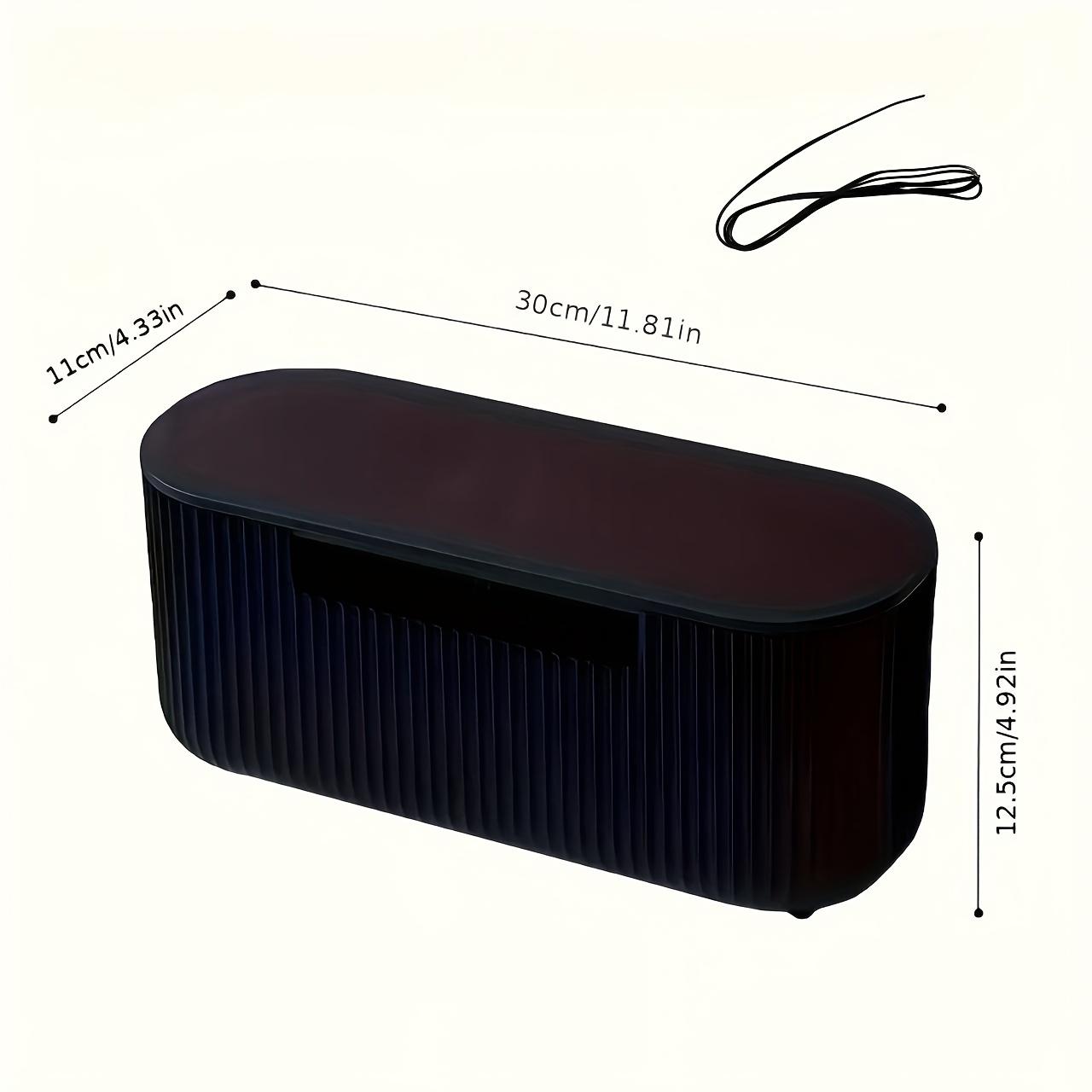 Cable Management Box, Plastic Cable Box Organizer with Lid for Wires, Power Strips, Surge Protectors, Extension Cord Hidden Covers Home Office Desk and Floor Work Organizer