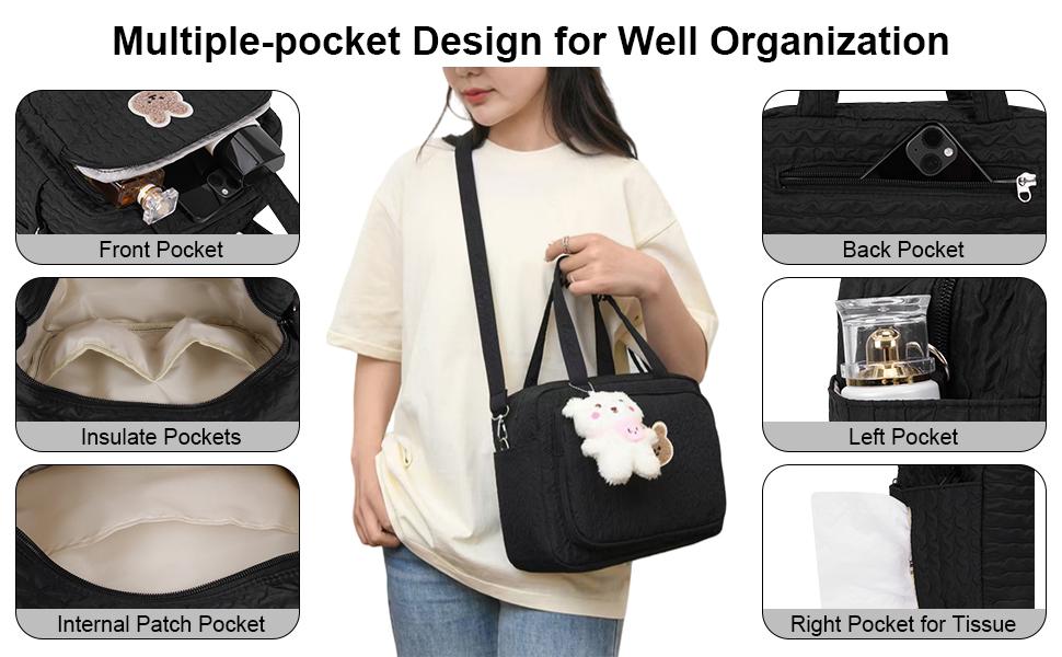 Diaper Bag for Mom, Cute Small Lightweight Crossbody Tote, Multifunctional Storage Bag for Baby Travel & Hospital Use Diaper Bag for Mom, Cute Small Lightweight Crossbody Tote, Multifunctional Storage Bag for Baby Travel & Hospital Use
