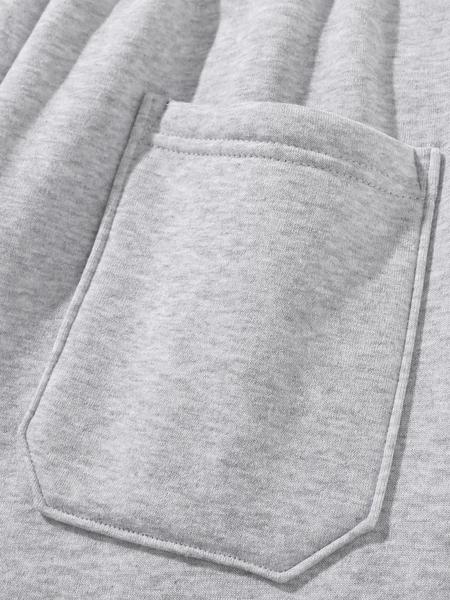 Men'S Plain Drop Shoulder Sweatsuit Set, Casual Half Zip Hoodie & Drawstring Sweatpants With Pocket Men'S Plain Drop Shoulder Sweatsuit Set, Casual Half Zip Hoodie & Drawstring Sweatpants With Pocket