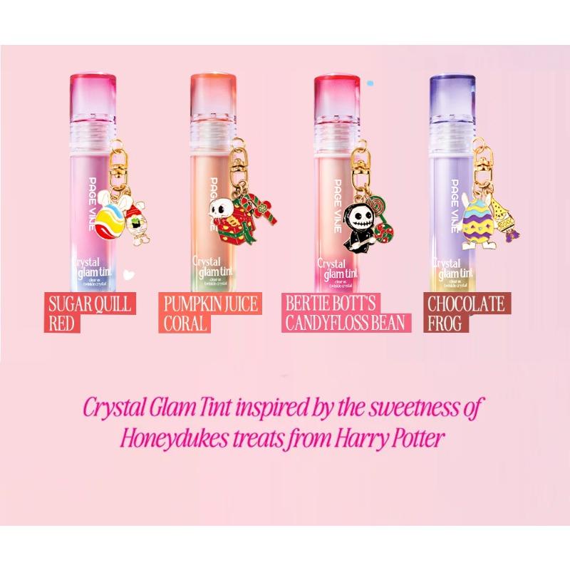 PAGE VINE Mirror Crystal Lip Oil Moisturizing Lip Honey Liquid Lipstick Pure Desire Lip Gloss Non-stick Cup