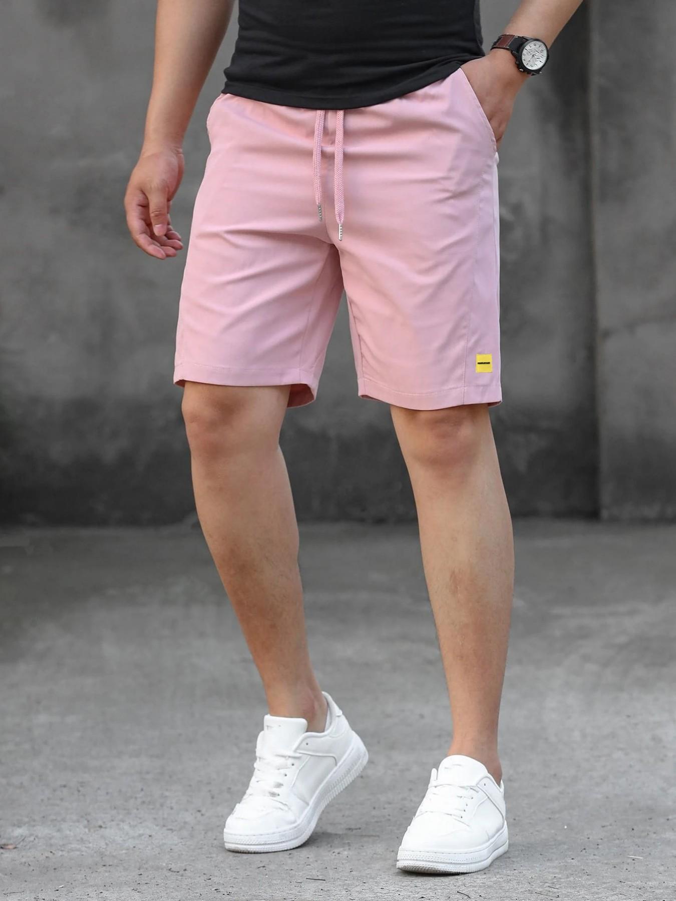 Men's Casual Shorts with Tie Waist, Summer Beach Shorts, Lightweight Quick-Dry Sports Leisure Shorts, Comfortable and Stylish