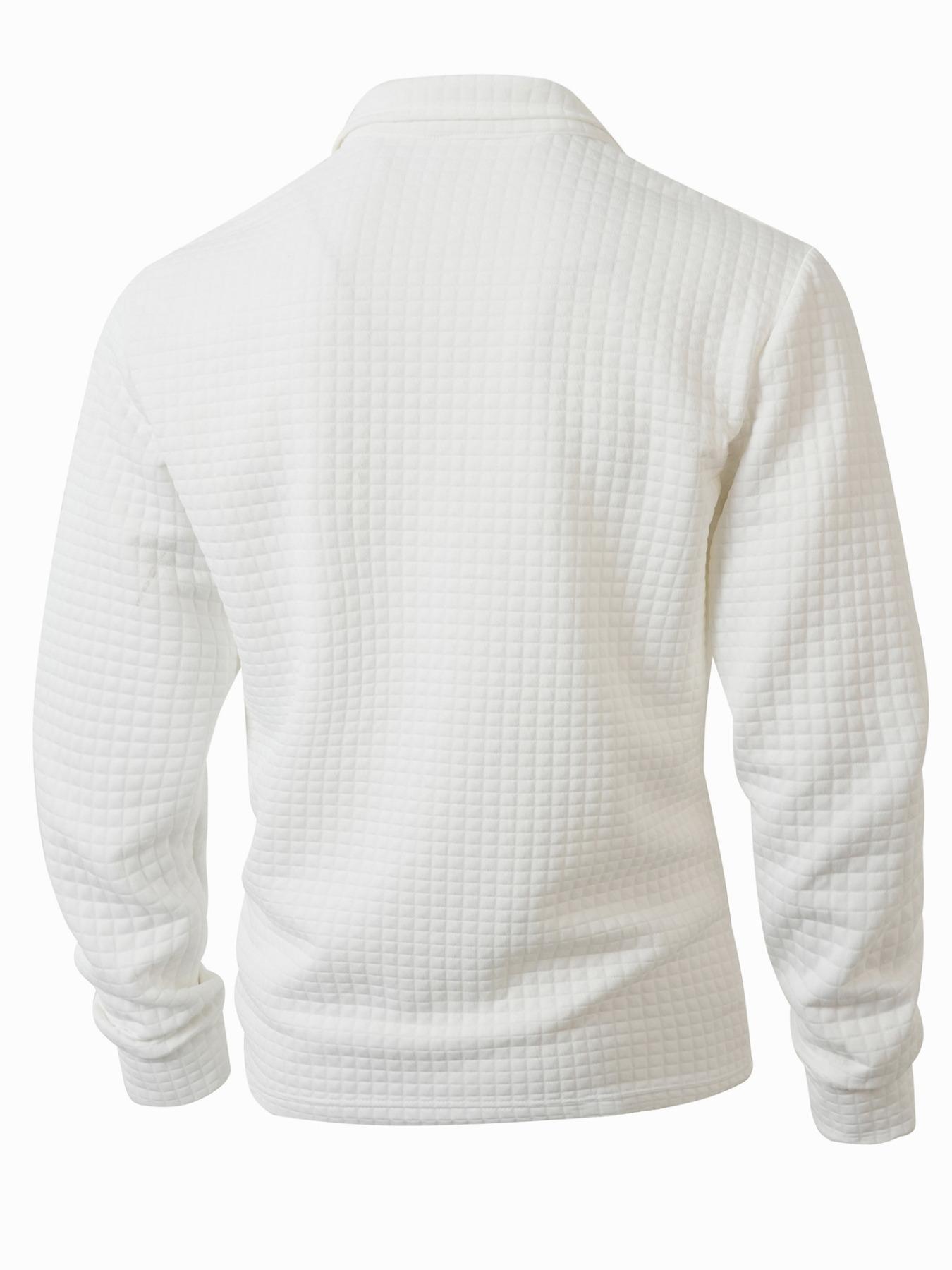 A new men's autumn and winter knitted crew neck long sleeve sweatshirt, suitable for daily wear, vintage half button design, casual and versatile trend simple pullover, is a must-have item in men's wardrobe.