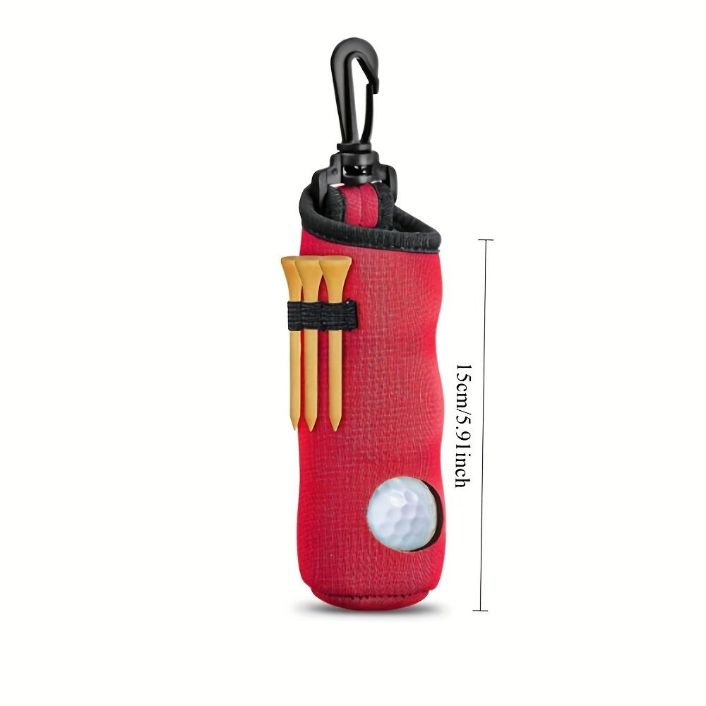 A golf club bag with a keychain, capable of holding 3 balls and 3 clubheads. A chloroprene storage bag with a portable waist-mounted design (does not include golf equipment). Available in multiple colors, suitable for both men and women. Golf accessories.