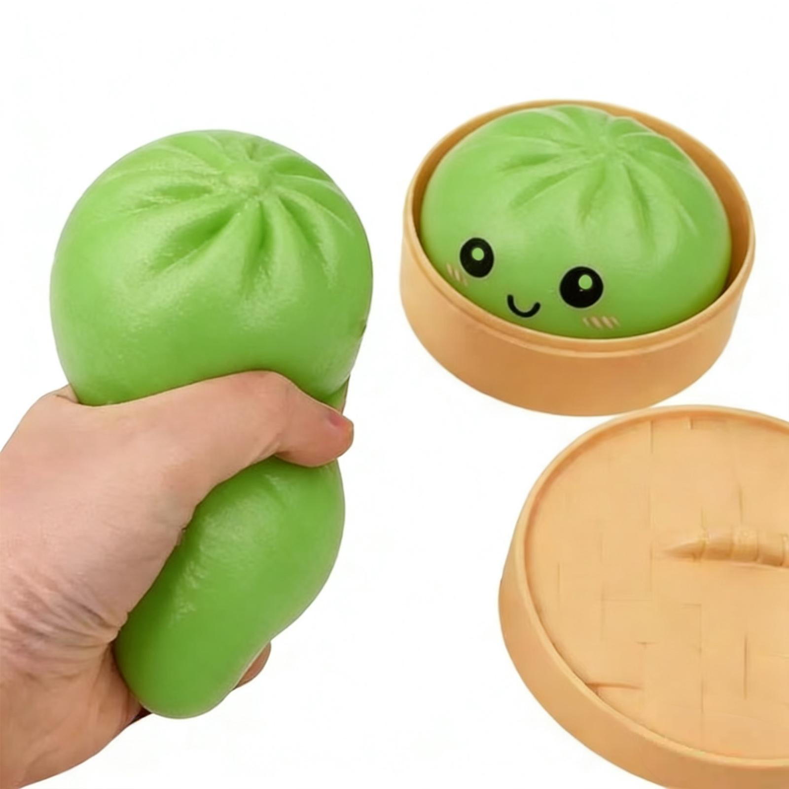 Giant Glitter Dumpling, Colorful Dumplings Stress Balls, Soft Squeeze Decompression Dough, for Adult Anxiety Relief & Sensory Play, for Stress Relief