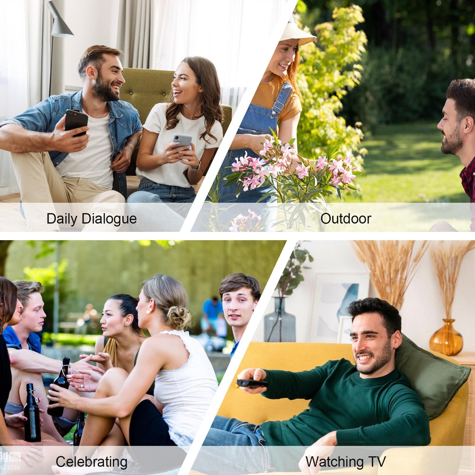 Over-Ear Hearing Aid Earphone with Rechargeable Battery Comfortable Silicone Earmuffs Suitable for Adults Indoor Outdoor Use Durable Design for Clear Sound