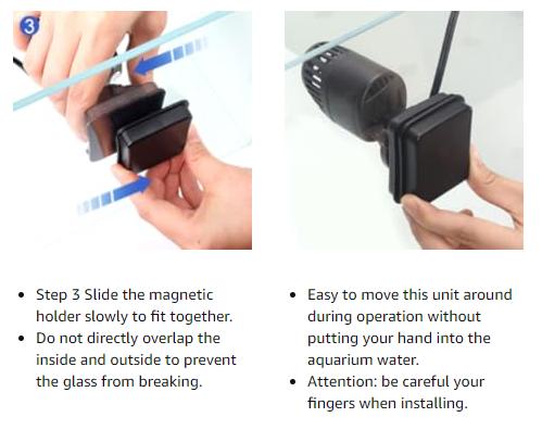 hygger Wave Maker Pump for Aquarium with Magnetic Mount Quiet Powerhead for Saltwater and Freshwater Fish Tank