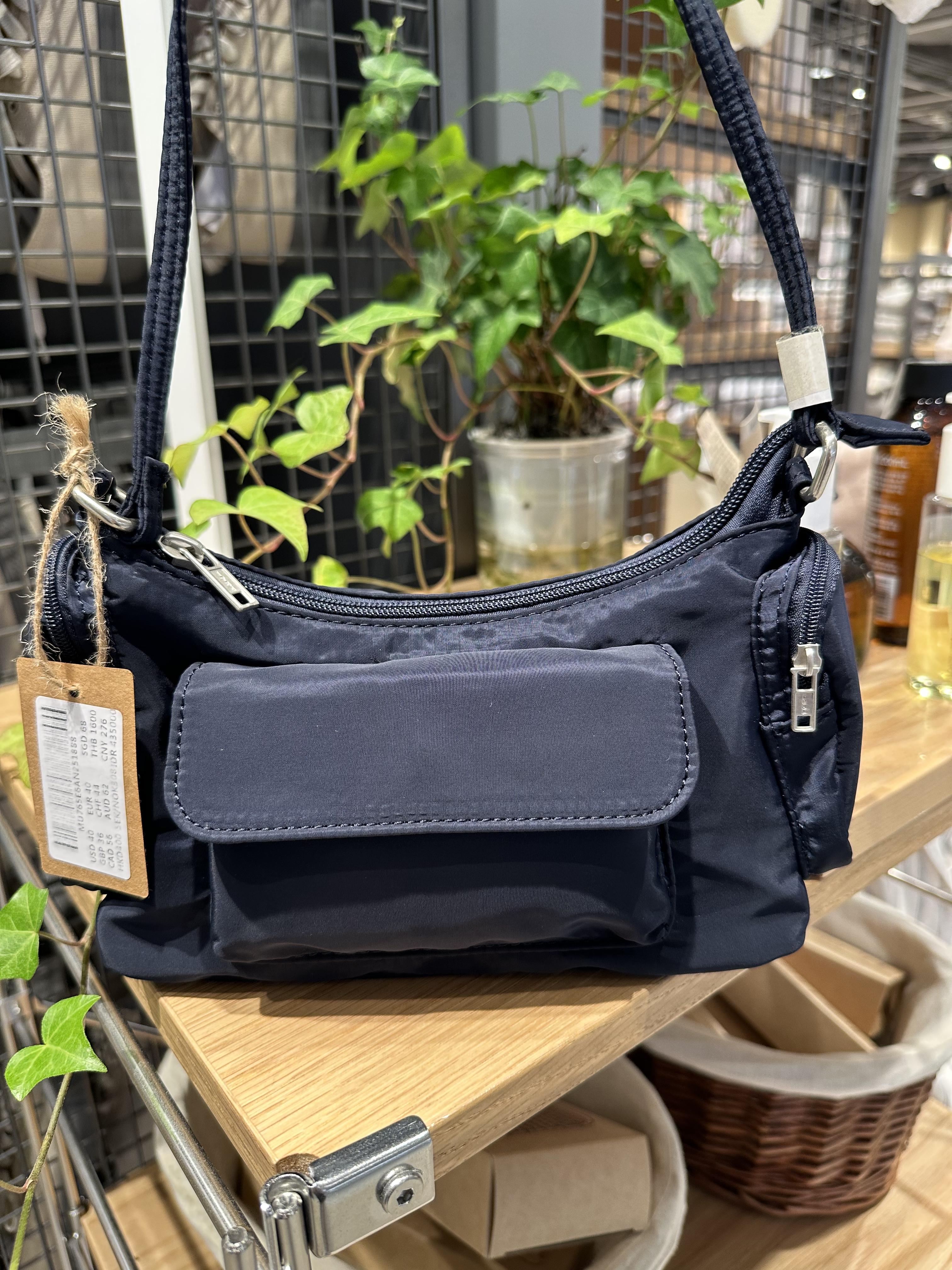 John Galt Women's Black-Navy Plain Shoulder Bag - Stylish Crossbody Purses for Everyday Use