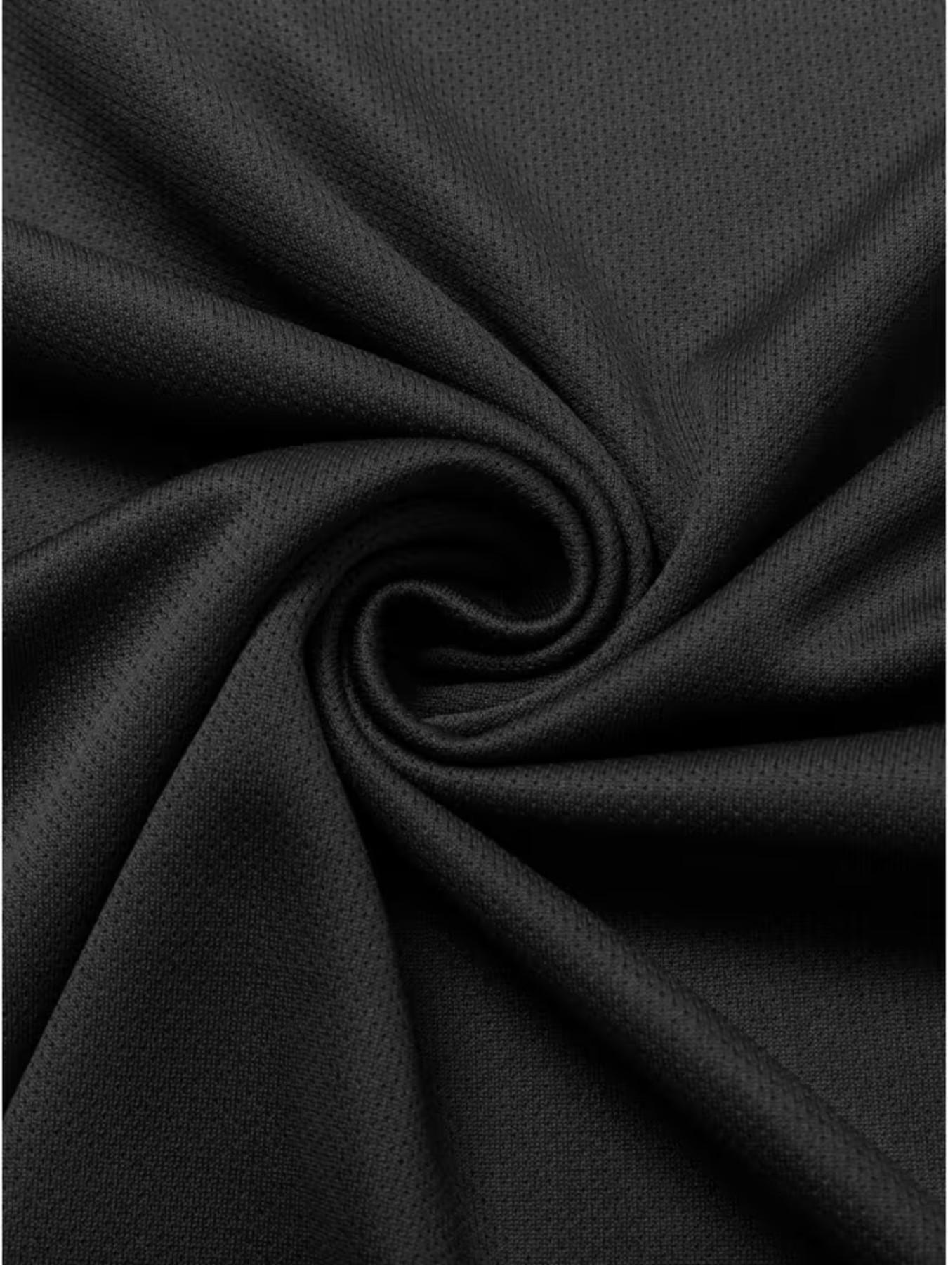 Men's Quick-Dry Sleeveless Sportswear Set, Breathable Round Neck Tank Top, Lightweight Polyester Short Sleeve, Ideal for Outdoor Activities & Fitness