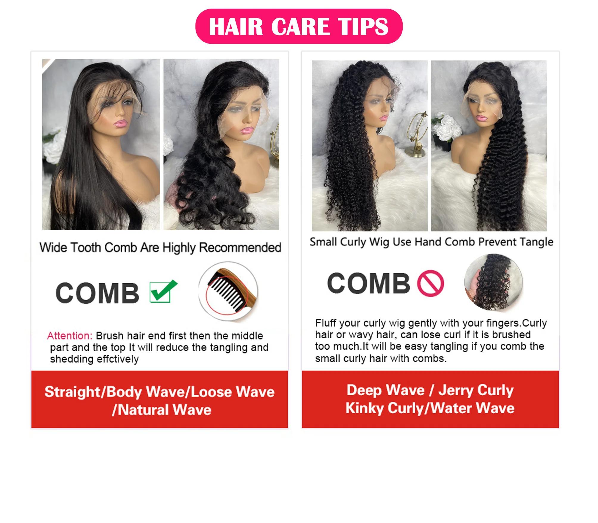 Bling Hair Brazilian 12-36 Inches Deep Wave 13x4/13x6 Transparent Front Human Hair Wigs 13x4 Curly Water Wave Lace Frontal Wigs For Woman