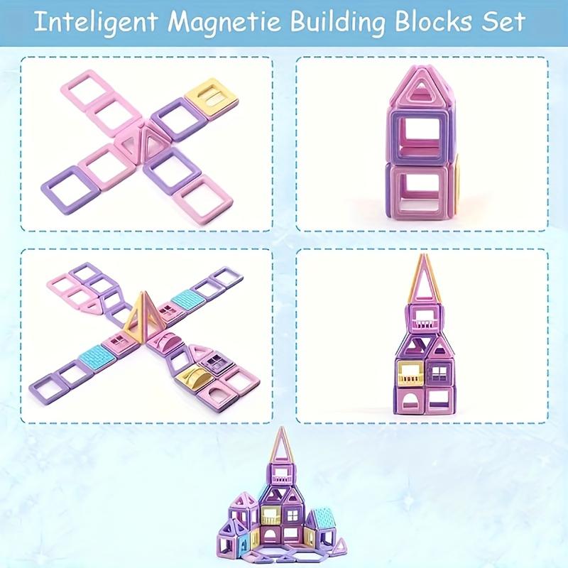Large Macaron Magnetic Stem Building Blocks, Educational Toy Set for Kids, Creative Development, Birthday Christmas Gift for Boys Girls