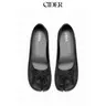 Cider BOWKNOT DECOR SPLIT TOE MARY JANE FLATS