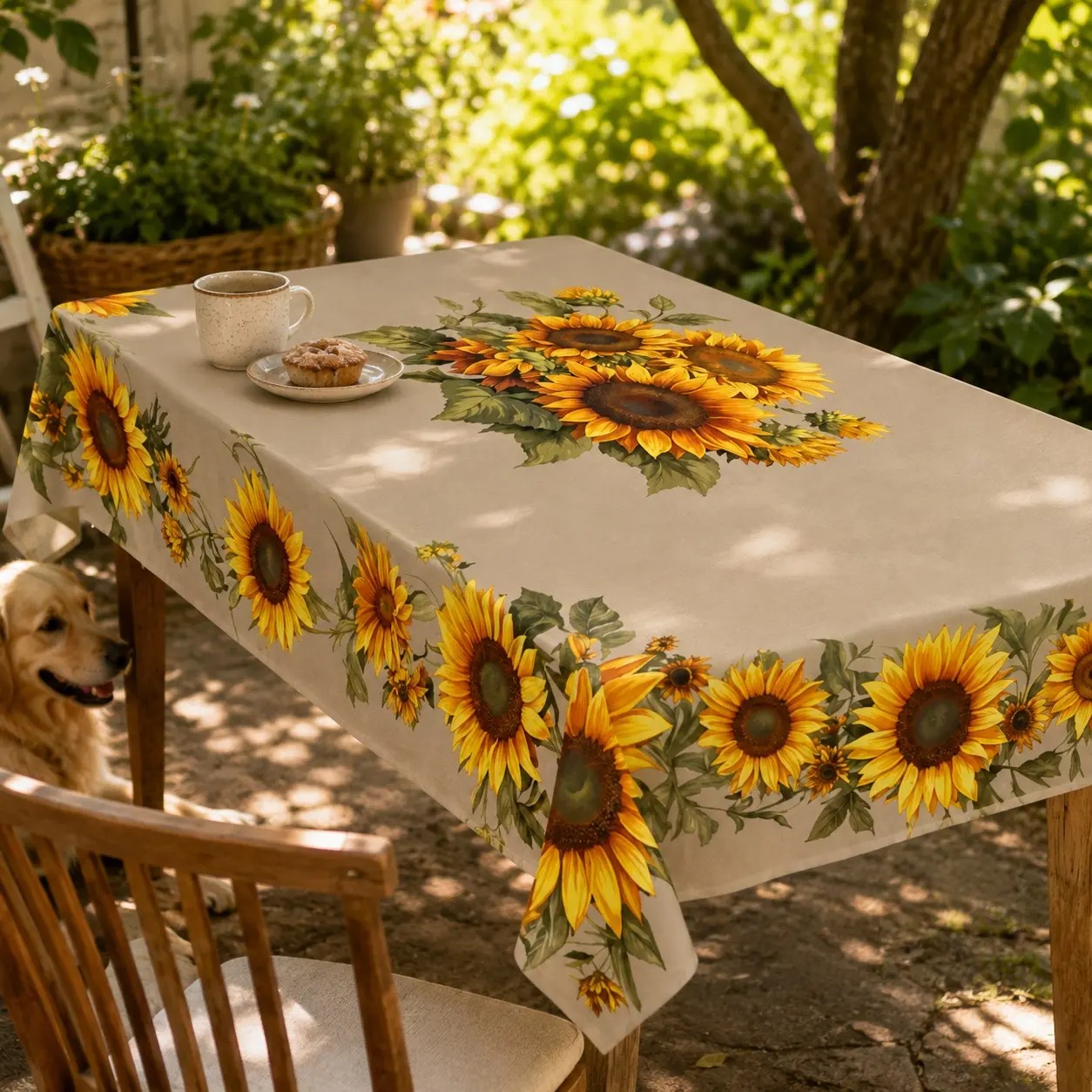 USA-Made Synthetic Polyester Printed Rectangle Tablecloth - Multi-Size, Washable, Reusable, Wrinkle-Resistant - Ideal for Home Dining, Outdoor Party Home Supplies (Photography & Printing Decor)