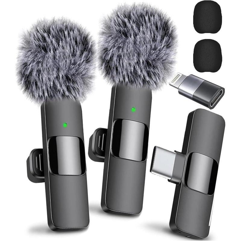 Professional Wireless Lavalier Microphone, USB Rechargeable Wireless Microphone, Plug-Play Lapel Mic for Video Recording, Teaching, Interviews, Podcast Equipment, Gifts for Mums, Gifts for Girlfriend Professional Wireless Lavalier Microphone, USB Rechargeable Wireless Microphone, Plug-Play Lapel Mic for Video Recording, Teaching, Interviews, Podcast Equipment, Gifts for Mums, Gifts for Girlfriend